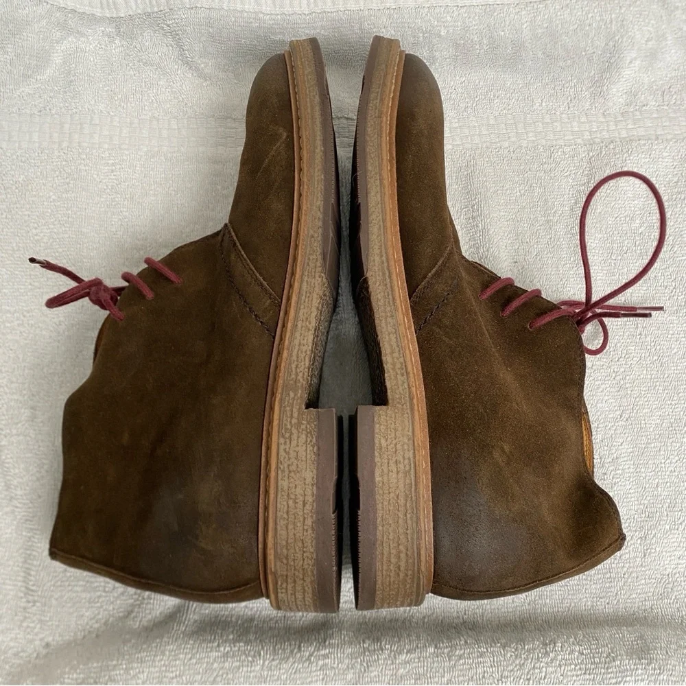 NWOT New 1901 Men Brown Leather Lace Up Chukka Boot Size 10.5 Western Streetwear